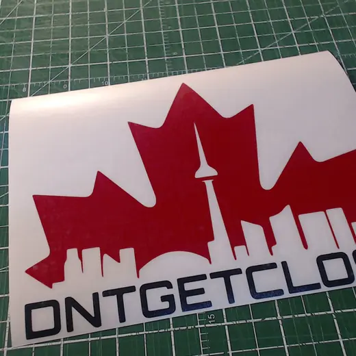 Custom die-cut vinyl decal work by Signs613 — example 5