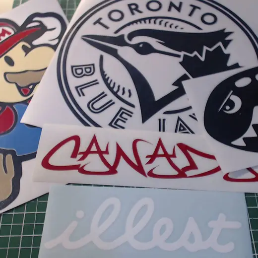 Custom die-cut vinyl decal work by Signs613 — example 7