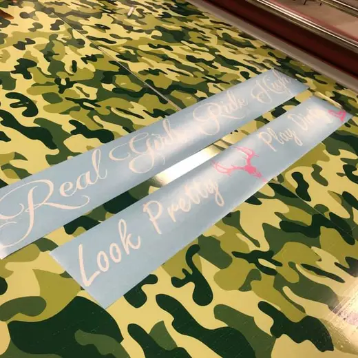 Custom die-cut vinyl decal work by Signs613 — example 18