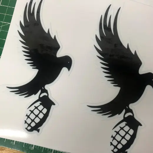 Custom die-cut vinyl decal work by Signs613 — example 23
