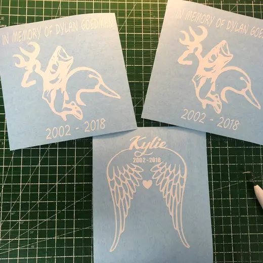 Custom die-cut vinyl decal work by Signs613 — example 24