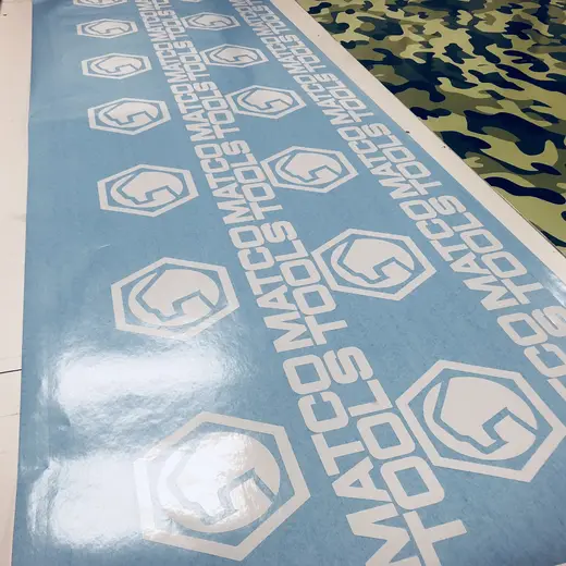 Custom die-cut vinyl decal work by Signs613 — example 27