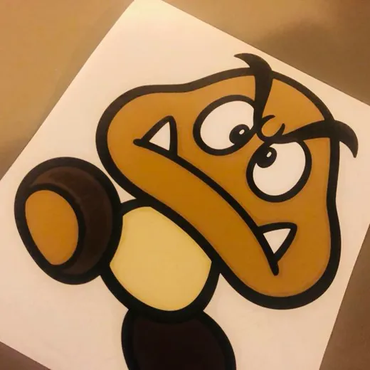 Hand-layered multi-colour vinyl character decal by Signs613 — example 2