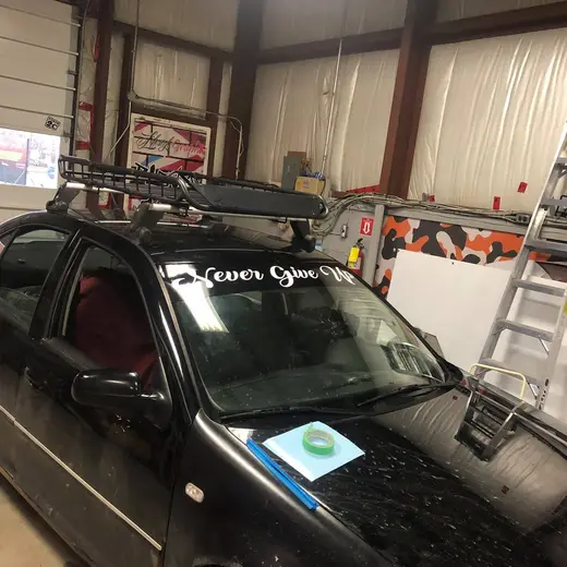Cut vinyl vehicle lettering and business graphics by Signs613