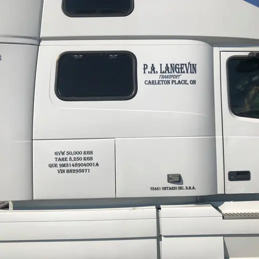 Cut vinyl vehicle lettering and business graphics by Signs613 — example 4