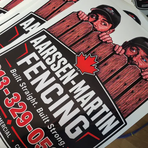 Decals custom sign work by Signs613 in the 613 area