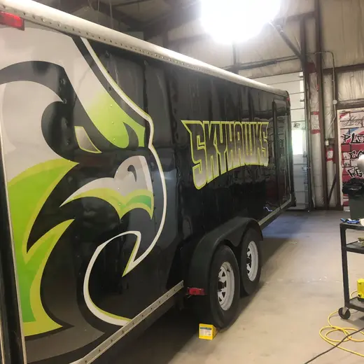 Trailer Branding custom sign work by Signs613 in the 613 area